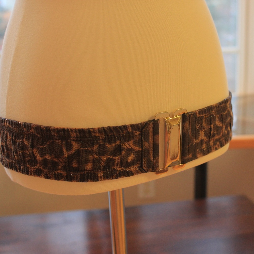 Leopard Print Elastic Belt
